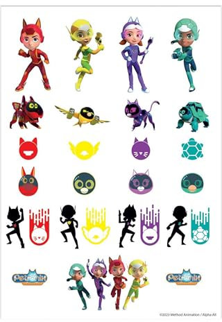 P’TIT CLOWN - Accessoires Décoration d’Anniversaire Enfant - Petronix - Licence Officielle - Assiettes, Gobelets, Serviettes, Confettis, Sachets, Cartes d’Invitation (Tatouages éphémères)