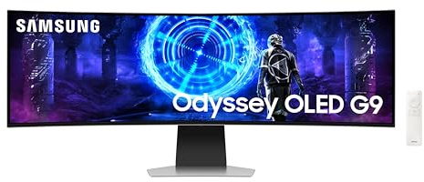 Samsung LS49DG954SUXXU Odyssey Smart OLED 49 Gaming Monitor - Glare Free, 5120x1440, Speakers, HDMI 2.1, 0.03ms, 240Hz, Full Smart Platform