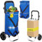 AMHANCIBLE Einkaufstrolley, Einkaufswagen mit Kühlfach, 50 Liter, 3in1klappbar Trolley, Einkaufstasche mit Rollen, Handwagen, Tasche abnehmbar, Blau EHSC01BU