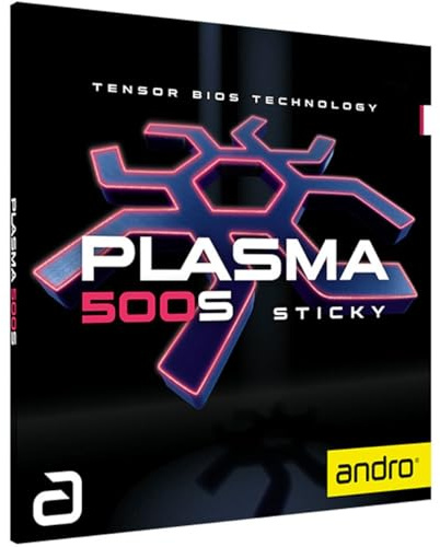 ANDRO Plasma 500S - Rivestimento per ping-pong (nero, Max)
