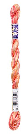 DMC 415 5-4120 Color Variations Pearl Cotton Thread, Size 5, 27-Yard, Tropical Sunset