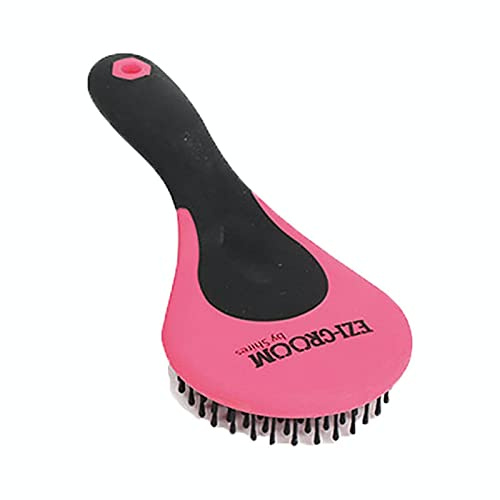 Shires 1366 Ezi-Groom Grip Mane & Tail Brush Bright Pink