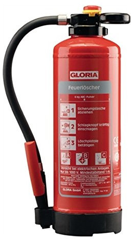 Pulverfeuerlöscher 12kg Brandkl.A/B/C m.Glutbrandpulver m.Wandhalter