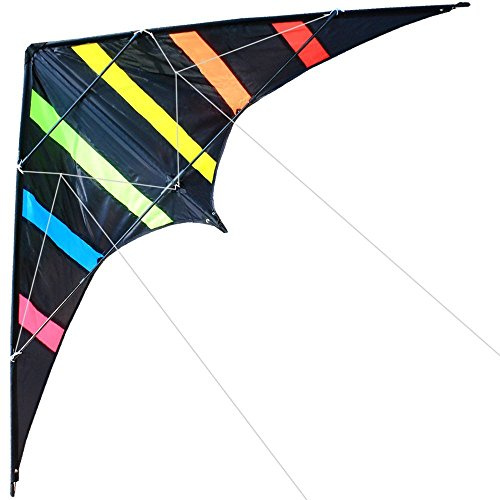 HENGDA KITE-Aurora 48 Inch Dual Line Stunt Kite for Kids and Adults, Outdoor Sports,Beach and Fun Sport Kite,Handle,Line,and Bag Included