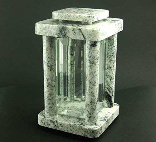 designgrab Moderne Lampe Funéraire en Granit viscont White