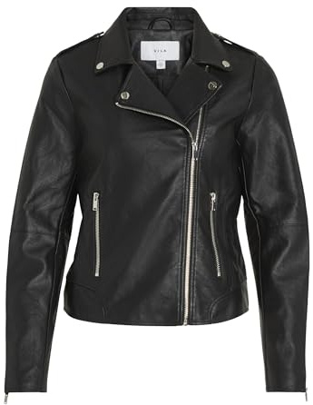 Vila damer Vicara Faux Leather Jacket Konstläderjacka