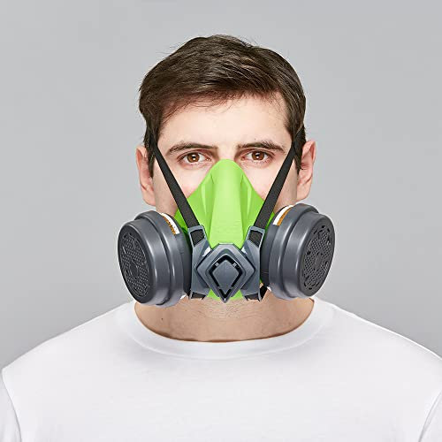 BLS Vormontiertes Kit 4600next b-lock A2P3 R | 1 wiederverwendbare Halbmaske aus Silikon + 2 Kombifilter 221 A2P3 R | CE-zertifiziert | Made in Europe