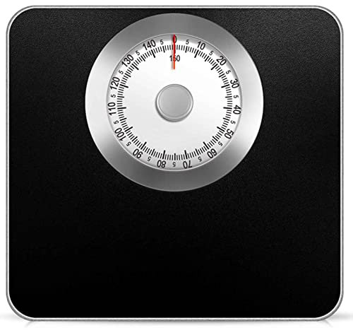 OUSIKA Mechanische Personenwaage mit rutschfester Oberfläche, leicht ablesbarem Zifferblatt, gepolstert, ohne Batterien, genaues und zuverlässiges Wiegen, for Zuhause/Büro/Wohnheim Waagen