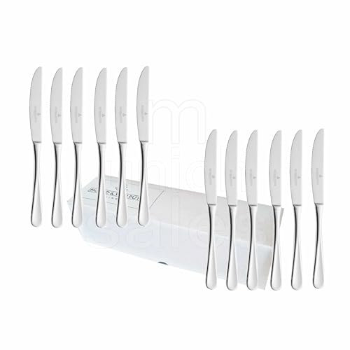 Picard & Wielpütz - 12 coltelli da menù della serie Casino 6142 singolarmente in cartone pieghevole bianco