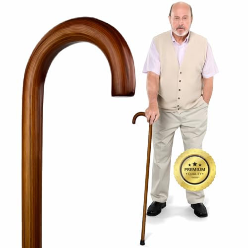 OrtoPrime Bastón Antideslizante para Mayores - Elegante y Ortopédico para Hombre y Mujer - Robusto Apoyo
