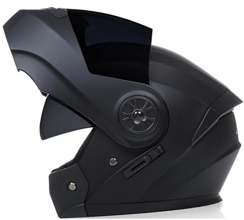 Modular Integrado Casco Moto Cascos Integrales,Casco Abatible con Doble Visera Cascos Integrales ECE Homologado Casco Modular Integrado para Adultos Mujeres Y Hombres