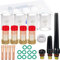 EATBALE 24Pcs TIG Welding Torch Stubby Gas Lens #10 Glass Cup Kit for WP-17/18/26 TIG Welding Torch Accessories Kit