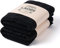 LAODI Premium Duschtuch 2er Set – 70x140 – Finsternis Schwarz – 100 % Baumwolle – 570 g/m² – Hergestellt in Portugal