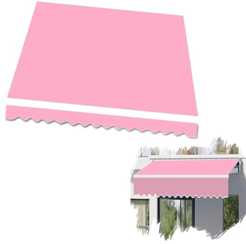 Toldo retráctil de tela de repuesto, lona de 4 x 5 m, color naranja, para terraza, balcón, toldo articulado con brazo (2 x 1,5 m)