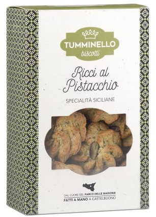 Tumminello | Ricci al Pistacchio | Specialità Siciliana Dolce al Pistacchio | Dolci Morbidi al Pistacchio | Dolce Artigianale Pistacchio e Mandorle