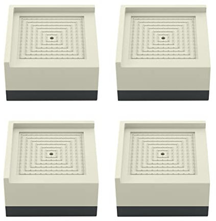 Almohadillas de resina y TPU para lavadora con altura ajustable y diseño antideslizante