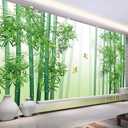 Fotomurales Decorativos Pared Bambú 150x105 cm Papel Pintado Tejido No Tejido Paisaje de Plantas Verdes Fotomural 3D Mural Paredes Papel Tapiz Decoración Salón o Dormitorio a-3425