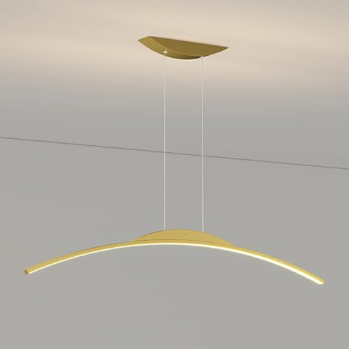 Lámpara Colgante Lineal Moderna, LED Regulable, lámpara Colgante en Forma de Arco, lámpara de Isla de Cocina, lámpara de Techo Minimalista, lámpara de Techo para Comedor, Oficina, Mesa de Billar