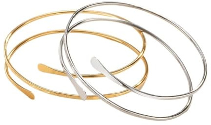 KHASCBNF Pulsera Para La Parte Superior 2 pulseras simples for brazo superior for mujer, brazaletes geométricos de moda, joyería ajustable