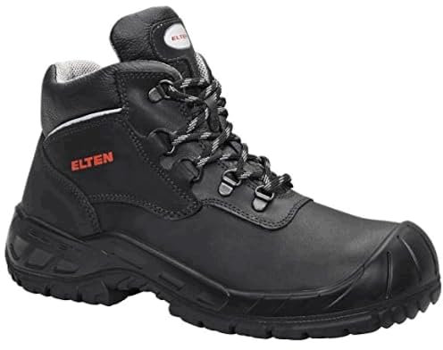ELTEN Sicherheitsschuhe Lutz S3 HI, Damen und Herren, Leder, Stahlkappe, leicht, robust 47, Schwarz