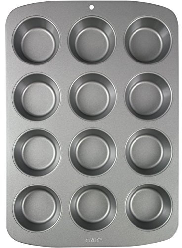PME CSB110 Teglia Antiaderente, Carbonio, Grigio, 12 Muffin