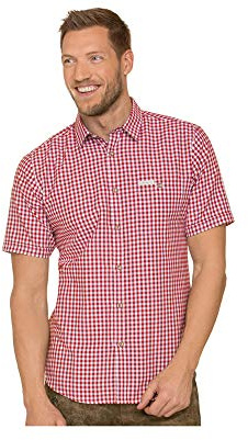 Stockerpoint Homme Hemd Renko3 Trachtenhemden Not Applicable, Rouge (Rot Rot), XX-Large (Taille Fabricant: 2XL)
