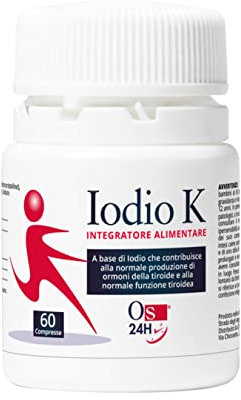 Potassio ioduro | 60 compresse di Iodio |Integratore alimentare | Per una corretta funzione tiroidea
