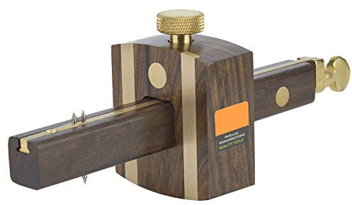 Yosoo Health Gear Calibro per Marcatura Multifunzionale del Legno in Materiale Ebano, Calibro per Mortasa Boxwizard 8 Pollici per Falegname Lavorazione del Legno Raschietto per Tracciatore Mortasa