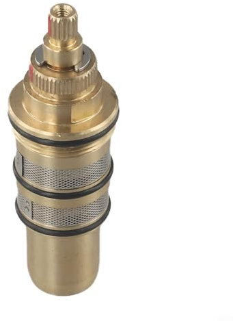 Cartucho de repuesto de latón FACULX para válvula mezcladora de cartucho termostático, grifo termostático, válvula termostática solar, núcleo de válvula reguladora de temperatura caliente y fría