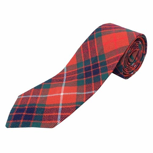 Kilt Mania Classic Tartan Pattern Necktie (Fraser Red Ancient)