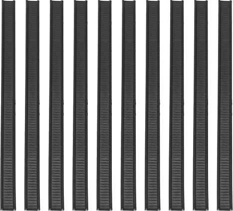 Xuzxinze 100 Attaches en MéTal à Peler et à Coller, Pliable, Attaches pour Sachets de Café, Scellant la Perle du Sac de Nourriture Cuite 5,5 Pouces-Noir