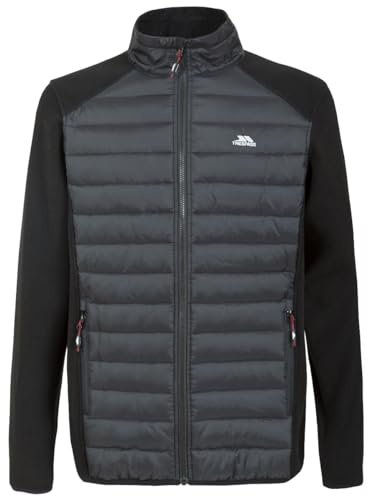 Trespass, Giacca in Pile, Modello Saunter da Uomo, At300, Uomo, Saunter, Black, L