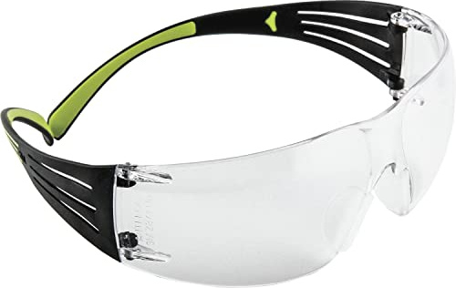 3M Secure Fit 400 Series Protective Eyewear, Standard, Black/Green