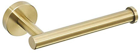 BigBig Home Porte-Papier Toilett en Acier Inoxydable 304 Fixation Murale Porte Rouleau Papier Toilette pour Salle de Bain Accessoire de Toilette en Or Brossé