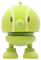 Hoptimist Tennis Bumble, Tennis Zubehör, Deko & Glücksbringer, Lustiges Gadget oder Geschenk für Tennisliebhaber & Fans, Höhe 7,6 cm, Durchm. 5,8 cm