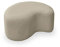 MIUFORM Pouf Hocker ǀ MIUF Sitzpouf ǀ Sitzhocker Fußbank Polsterhocker Wohnzimmer Schlafzimmer Vorzimmer Ankleidezimmer ǀ 68 x 64 x 36 cm ǀ Bouclé-Stoff (Creme)