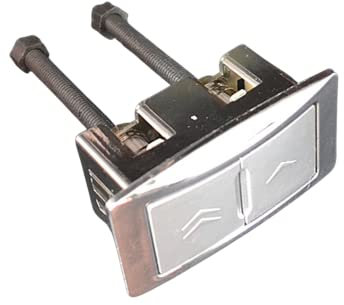 LICHIFIT Bouton de rechange rectangulaire double chasse d'eau pour réservoir de toilettes, bouton de contrôle pour réparation