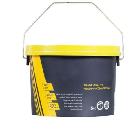 Ready Mixed Wallpaper Paste Adhesive Mix 5kg Added PVA Mould Resistant