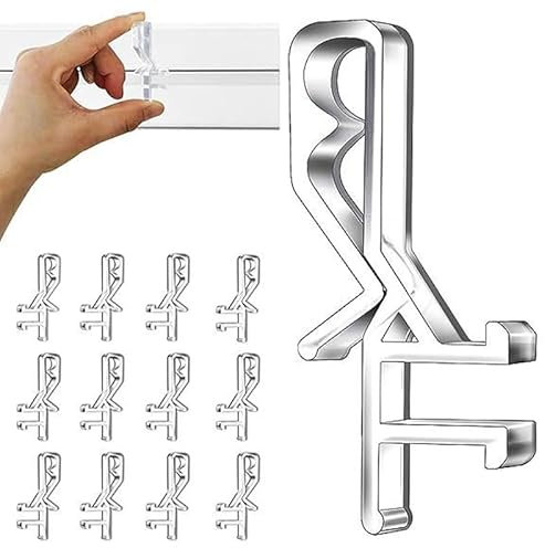 20-Pack Clear Plastic Blind Clips – Effortless Window Valance and Blind Repair Clips – Durable, Transparent, Easy to Install