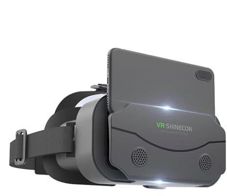 Lunettes VR : casque de réalité virtuelle, lunettes de jeu immersives 3D | Lunettes VR attrayantes, sangle réglable pour la tête, compatible avec les smartphones, écran HD pour jeux, vidéo