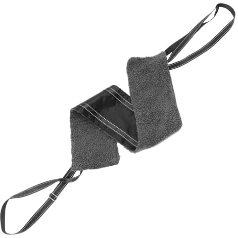 DINHEAROM Imbracatura per Aiuto a Camminare e Salire per Cani e Gatti di Sostegno in Poliestere Nero, Portatile per Uso Esterno e Riabilitazione