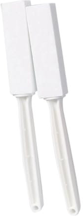 Lonrtesw Pumice Stone for Toilet Bowl Cleaning, Scouring Stick with Handle, Rust.Remover for Tile Bath-Tub, Powerfully Away Limescale Stain, Hard Water Ring, White