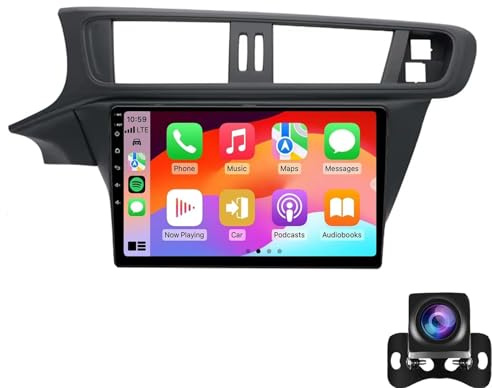 Trådlös Bilstereo För Ci-troen C3-XR 2010-2015 Bärbar Radio, 9 Tums IPS Pekskärm CarPlay-skärm Med Bluetooth 5.0 Mirror Link Röstassistent Sat Navi AUX FM Bakre Kamera(Size:M100S)