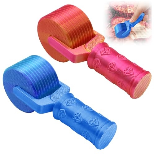 YOUYIKE Diamond Painting Roller - Set di 2 rulli per pittura a diamante, accessori per pittura a diamante, portatile, in polipropilene leggero, per una maneggevolezza comoda (blu e giallo)