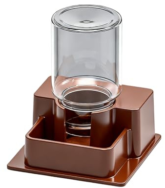 Fontaine à eau pour reptile - Mangeoire automatique | 15 x 10 cm - Bol d'eau en acier inoxydable avec support surélevé - Accessoire de réservoir de terrarium pour dragon barbu, gecko, grenouille