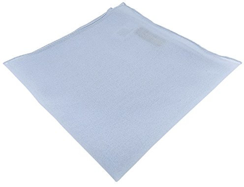 TigerTie - feines Chiffon Einstecktuch in hellblau Uni - Tuch Größe 30 x 30 cm