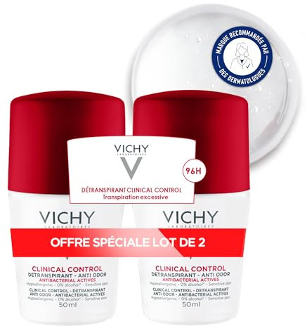VICHY Deodorant Roll-On 48h Antiperspirant 2 x 50 ml
