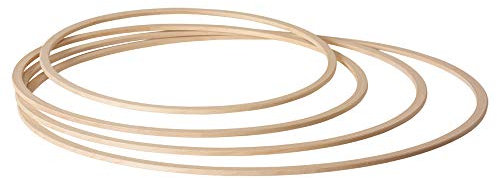 Grevinga® Gymnastikreifen | Fitnessreifen aus Holz Ø 70 cm