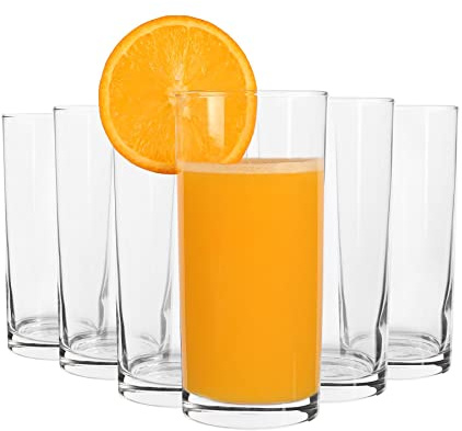 Argon Tableware 295ml Glasses Pack of 6 Clear Drinking Glasses