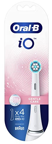 Oral-B iO Gentle Care Zahnbürstenspitzen, Packung mit 4 Stück